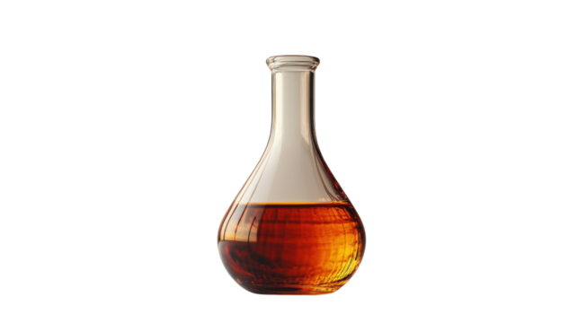 Conical flask isolated on white background