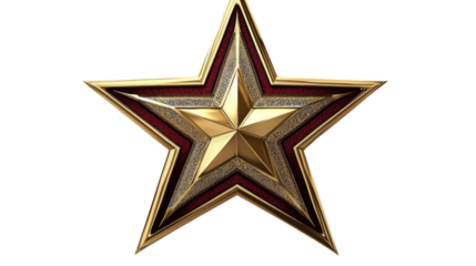 gold star isolated on white background