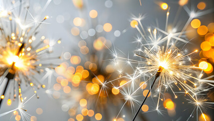 Obraz premium Bokeh Digital Art Colorful Sparklers Spiral Patterns Copy Space Celebratory Energy Excitement Photo Stock Concept