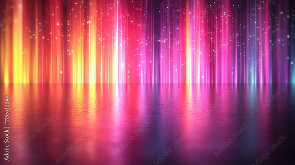 Poster abstract vertical animation iridescent background seamless looped video 3d rende
