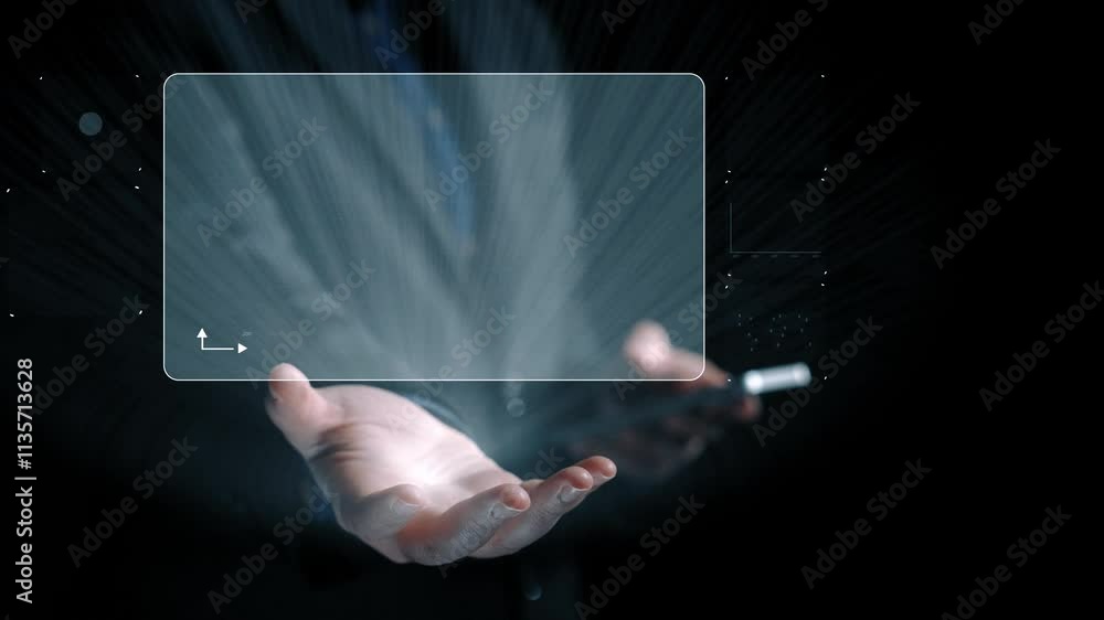 Aufkleber business person delve into data analytics to uncover trends and insights from predictive big data mo