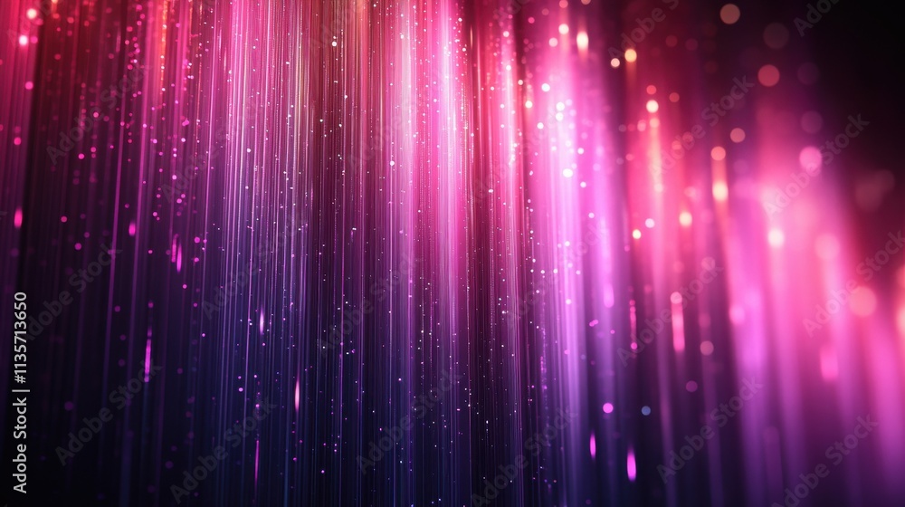 Poster abstract vertical animation purple background with rotating lines seamless looped video 3d rende