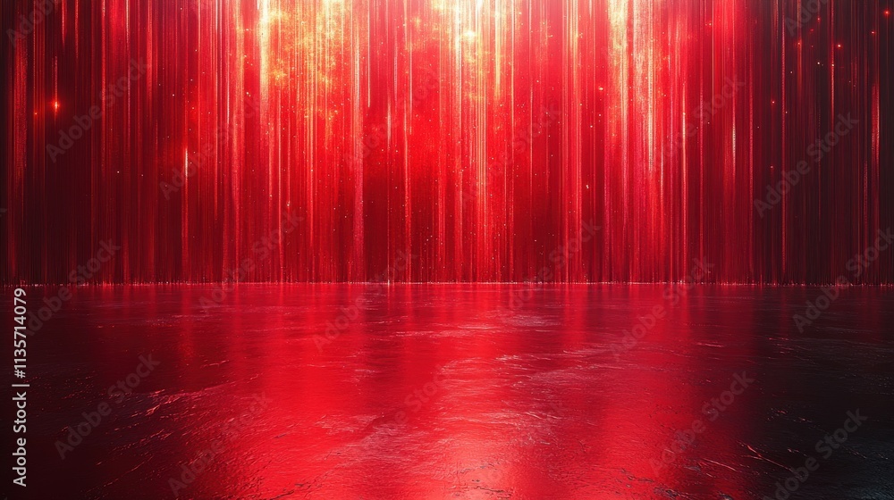 Poster abstract vertical animation red background design seamless looped video 3d rende