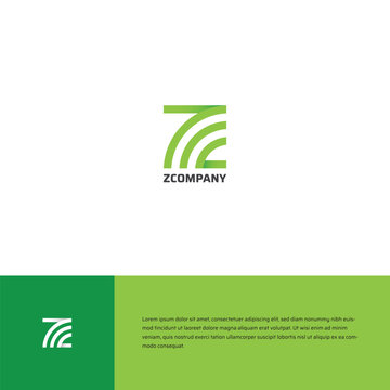 Z Letter Logo concept. Creative Minimal Alphabet emblem design template. Graphic Symbol for Corporate Business Identity.