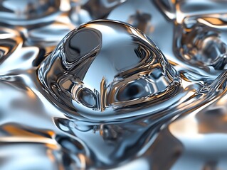 Liquid Metal Sphere On Undulating Surface