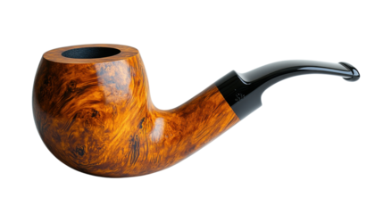 tobacco pipe isolated on white background