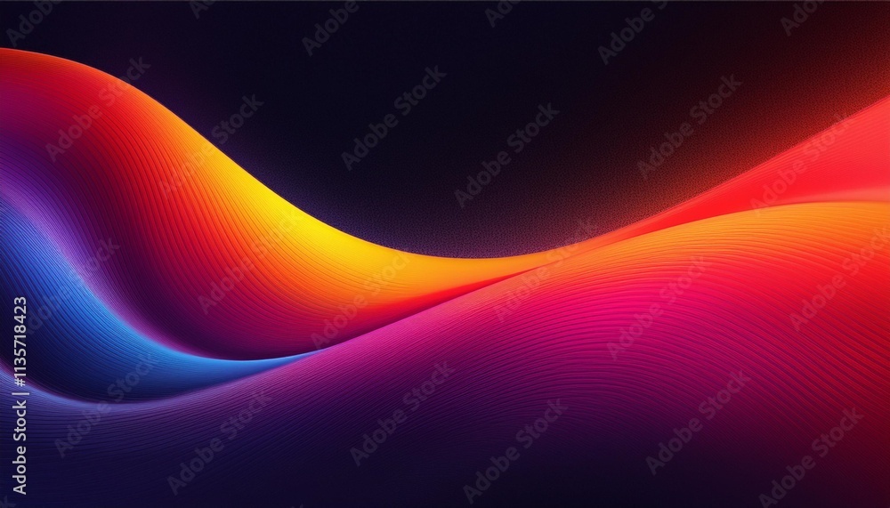 Poster a dynamic and energetic abstract pattern with flowing waves and vibrant colors