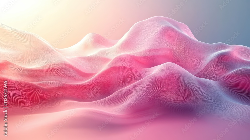 Poster background design abstract polygonal wireframe 3d rende