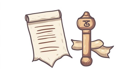 Hand-Drawn Icon Certificate