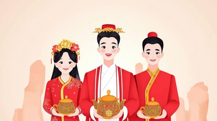 Cultural Celebration in China Traditional Asian Festival Vibrant Costumes Colorful Environment Engaging Viewpoint on Travel and Destination