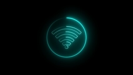 Abstract Wi-Fi symbol. Wireless internet technology concept. Low poly style design.  vector Wi Fi business connect background