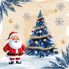 Obraz premium Christmas house in the night