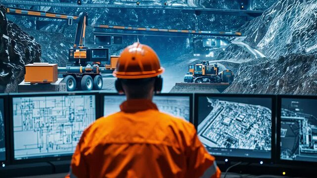 Mining Operation Control Room