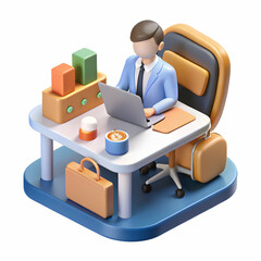 Travel Finance Manager Analyzing Trip Budgets and Financial Reports with Macro Reality Background and Copy Space for Branding