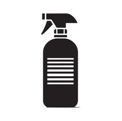 Spray Bottle silhouette vector illustration