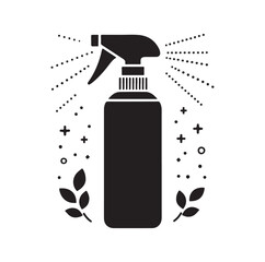 Spray Bottle silhouette vector illustration