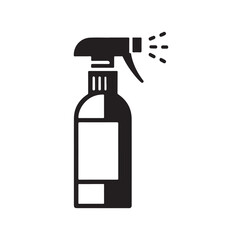 Spray Bottle silhouette vector illustration
