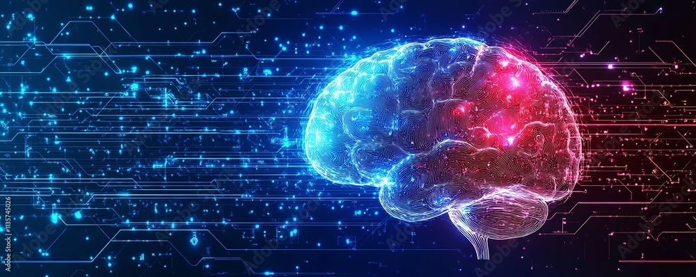 Poster big data and artificial intelligence concept