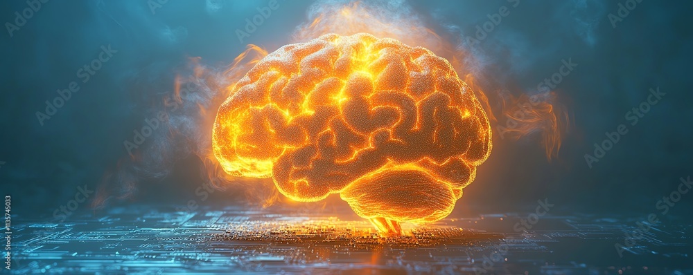 Poster big data and artificial intelligence concept