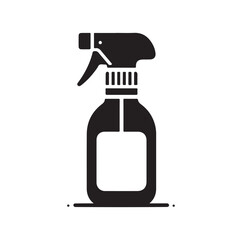 Spray Bottle silhouette vector illustration