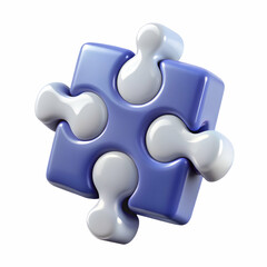 Obraz premium Glossy Background with Abstract Puzzle Patterns Illustrating Teamwork and Collaboration with Copy Space for Branding