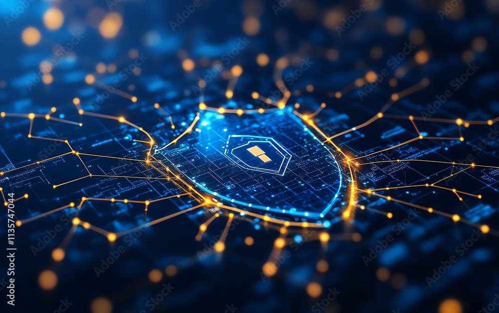 Poster endpoint security concept in cybersecurity