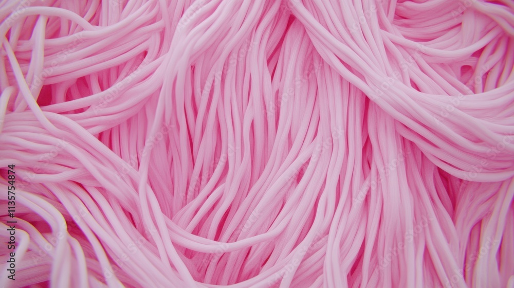 Aufkleber vibrant pink strings in abstract composition, showcasing textures and patterns perfect for creative 