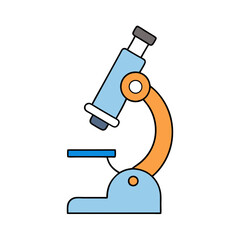 scientist with microscope
