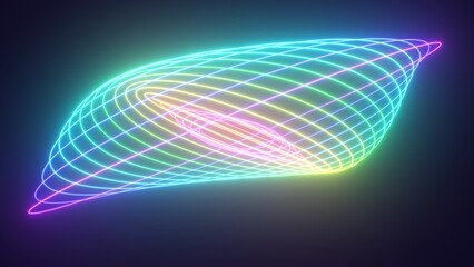 Rings Rotate At Varied Periodic Intervals Creating Lissajous Patterns - Abstract Background Texture