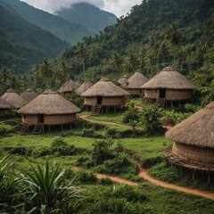 rice terraces in island
