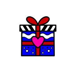 gift box with ribbon