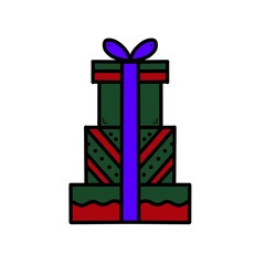 gift boxes with ribbon