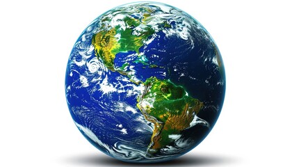 Fototapeta premium One continuous line drawing of Earth globe. 