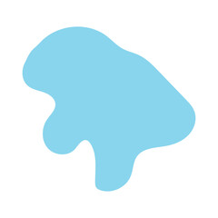 blobs pastel blue for background