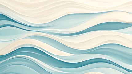Light blue and cream wavy lines a simple background