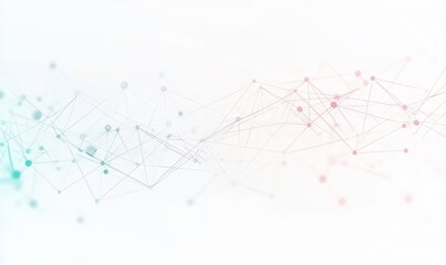 Abstract Network Connection Dots Lines Background