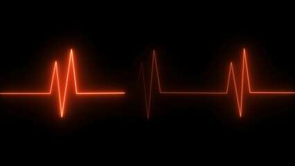 Human heart and body with red cardio line. Abstract 3d vector. Heart anatomy,  3d illustration Anatomy of Human Heart.