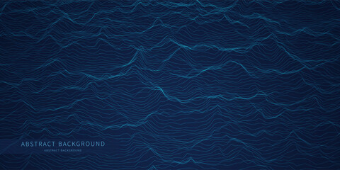 Abstract  background grid from  lines on blue. Technology texture effect concept.