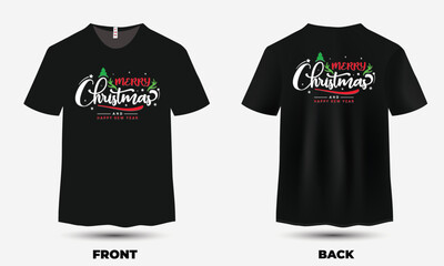 
"Festive Christmas T-shirt featuring a cheerful Santa, snowflakes, and twinkling lights, spreading holiday spirit with vibrant colors and cozy vibes!"