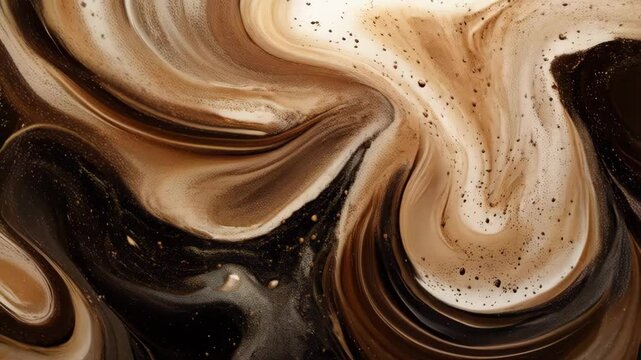 Closeup of creamy mocha mousse texture for dessert. Chocolate or coffee cream for making cake, pudding, cupcake. Valentine's Day. Mocha mousse - color 2025