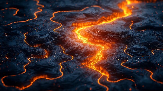 Glowing Financial Map Showcasing Diverse Investment Strategies and Retirement Planning