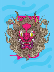 yokai is mean japanese ghost with japan style character