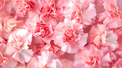 Natural macro texture of beautiful Pastel pink carnation flower. Closeup Botanical Natural background