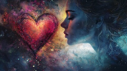 Cosmic Heart of Passion A Celestial Romance Ablaze in the Infinite Expanse