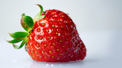 strawberry on white background