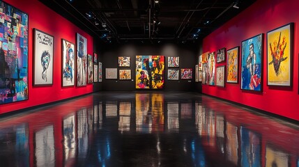 Vibrant Contemporary Art Gallery Show