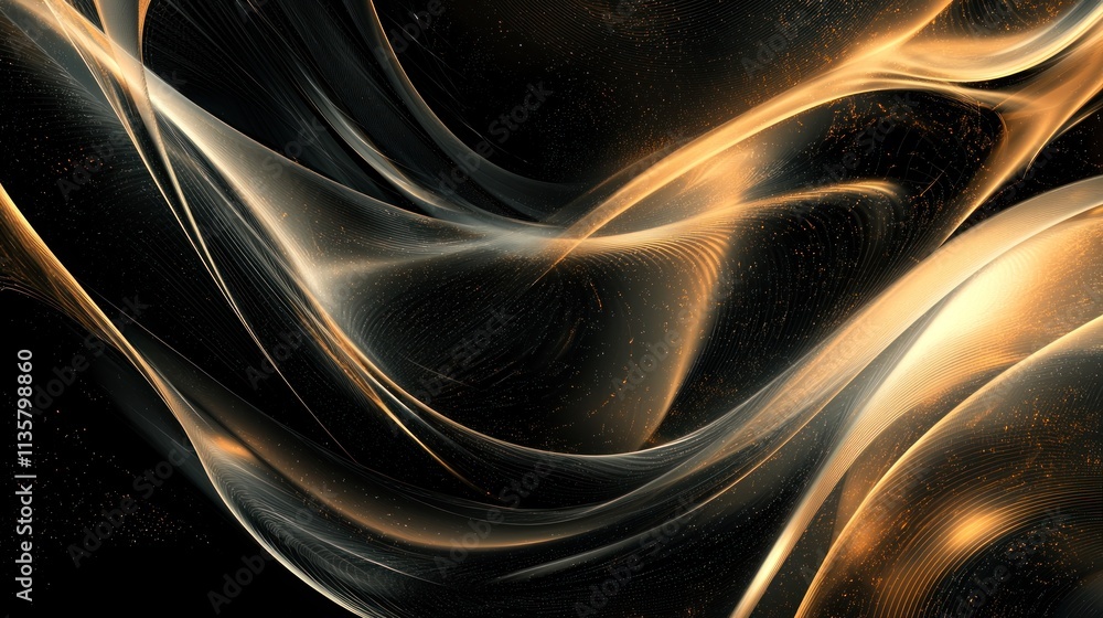 Poster a futuristic abstract background with smooth color transitions and flowing lines.