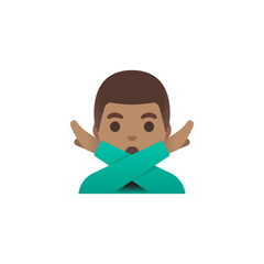 Person Gesturing No Emoji
