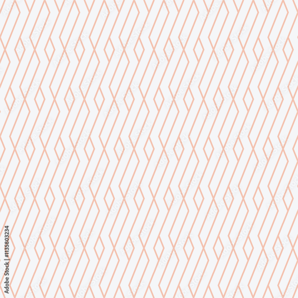 Poster abstract geometric orange diagonal line on white background vector seamless pattern template