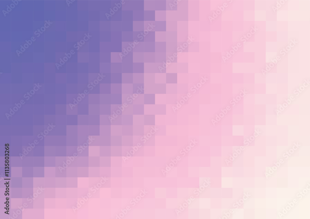 Poster abstract minimal pixel background in purple gradient vector template for banner presentation slide